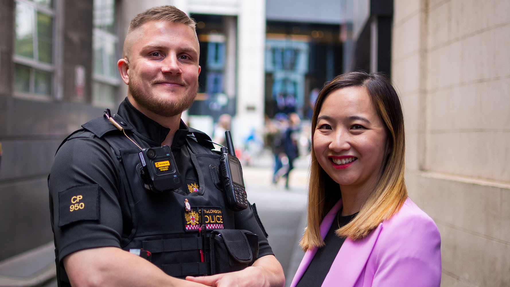 City of London Police officer and police staff member