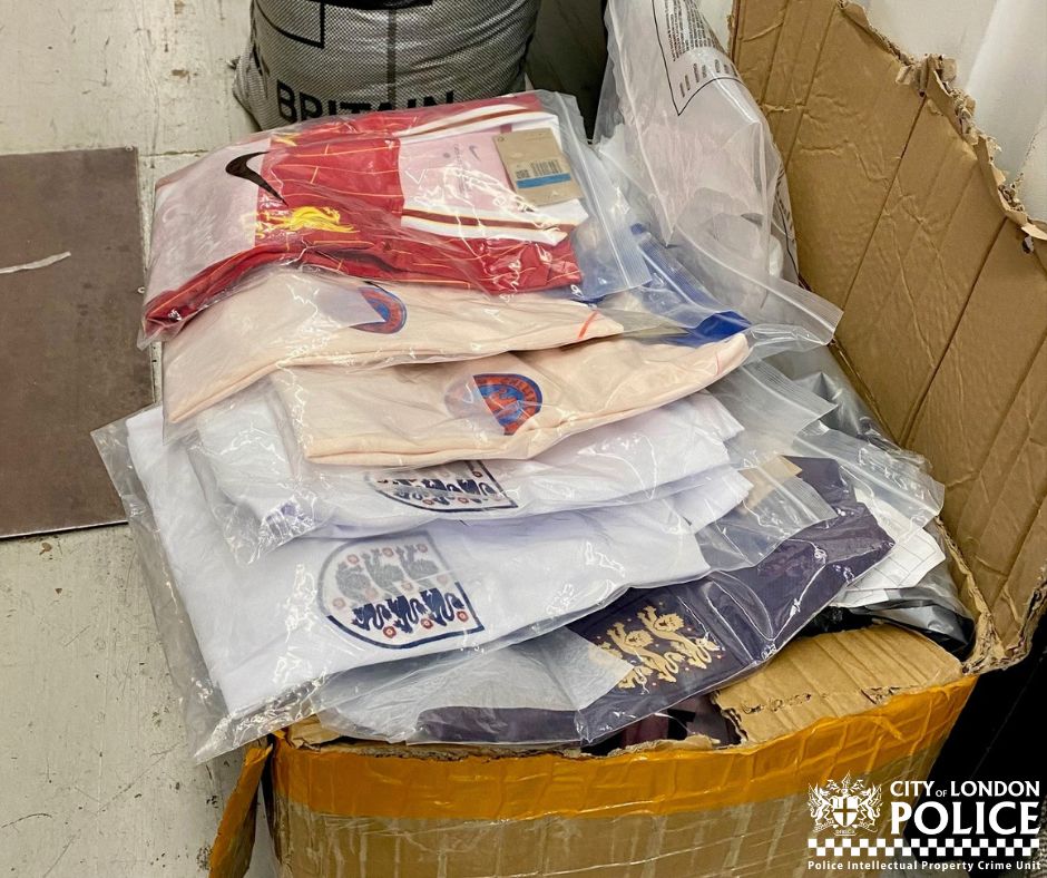 Counterfeit football shirts
