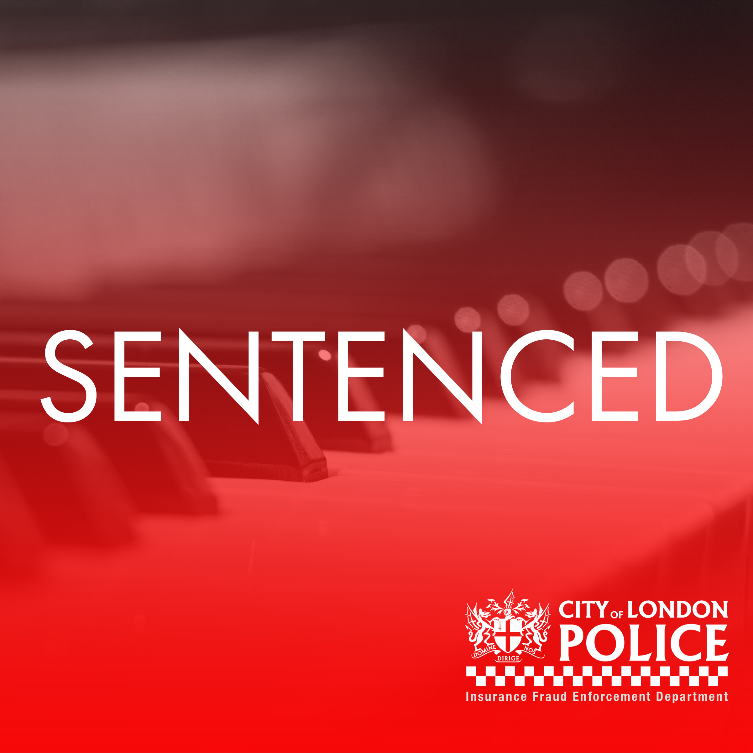Steve Balcombe was sentenced for setting up more than seventy fake insurance policies for the musical industry, from which he profited over £106,000