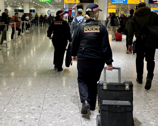 IFED officers at Heathrow Airport