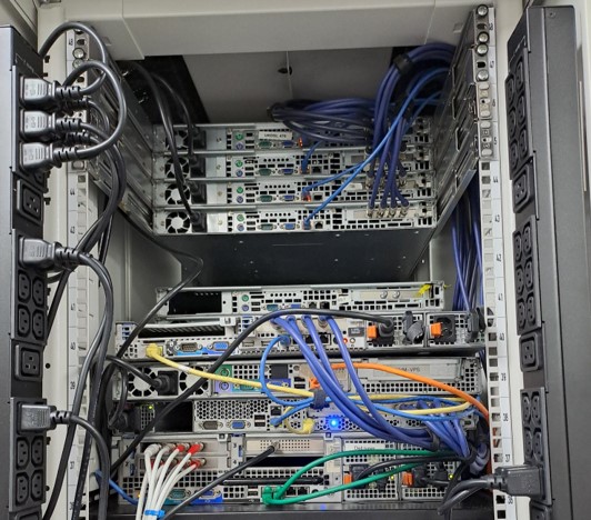 Servers at data centre