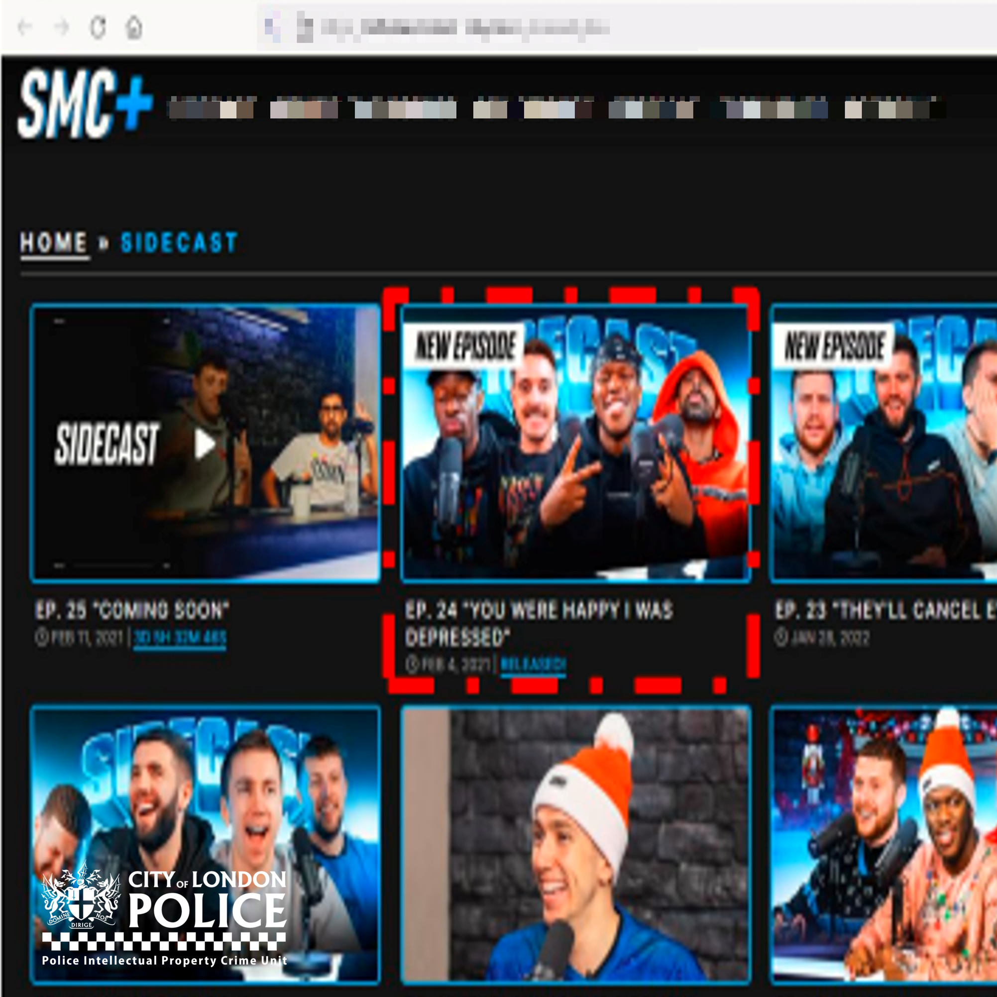 Suspended website
